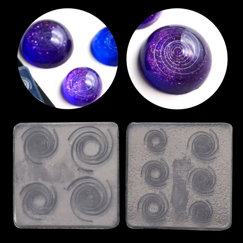 

Sky Spiral Jewelry Mold UV Epoxy Resin Silicone Molds Starry Sky Jewelry Making