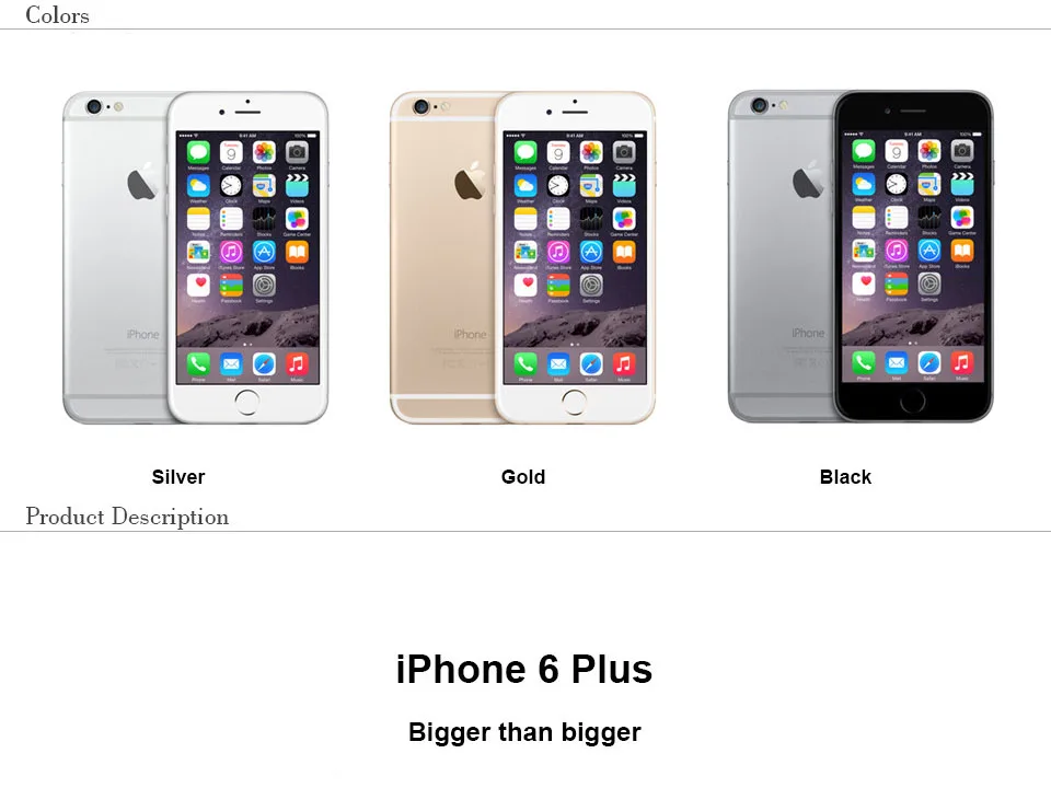 Разблокированный Apple iPhone 6 Plus 16/64/128 Гб ПЗУ 1 ГБ ОЗУ IOS двухъядерный отпечаток пальца iculd 8MP 4G LTE Подержанный мобильный телефон