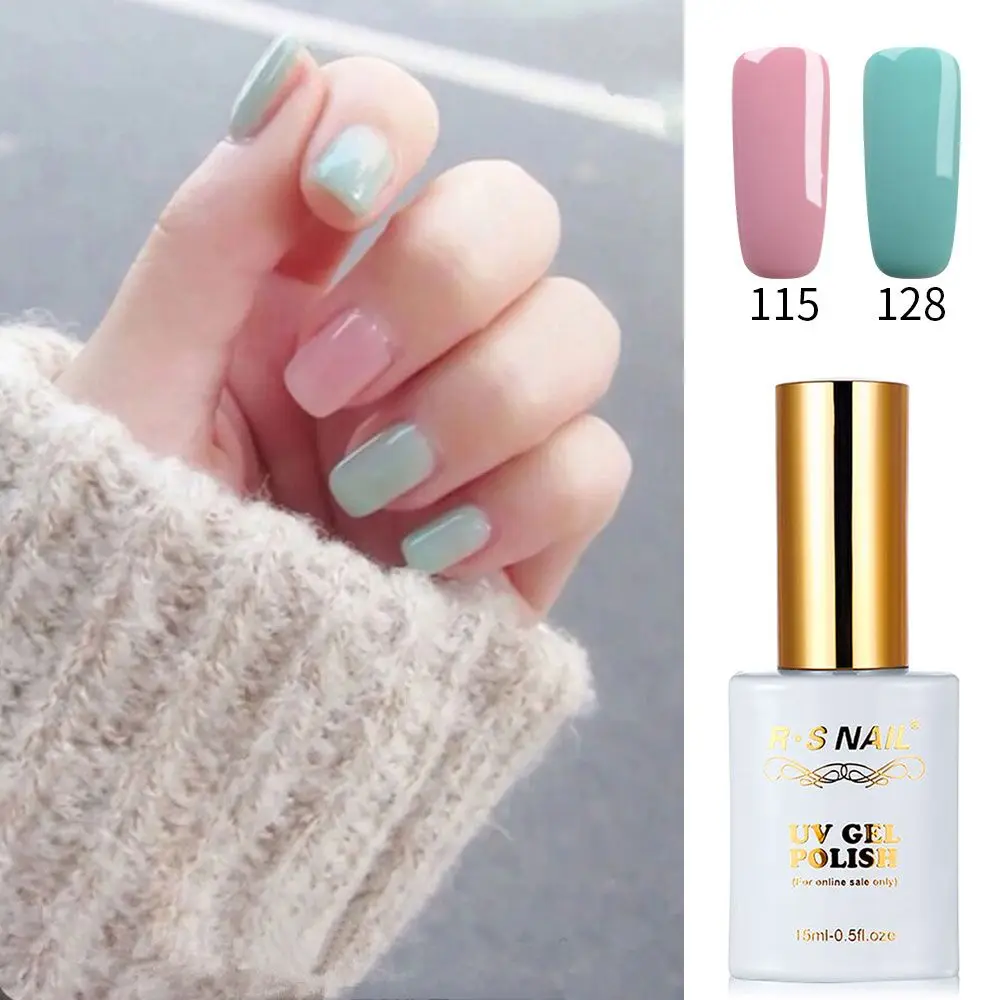 2 PIECES RS 186 151 Gel Nail Polish UV LED Sequined Gel 