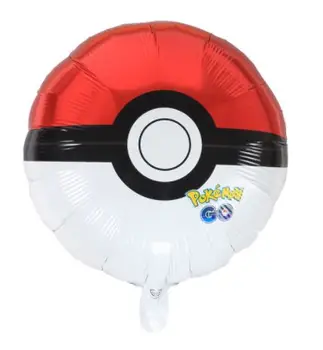 

KUWANLE 30pcs/lot 18inch Pokemon Balloons Cartoon Pikachu Foil Helium Mylar Balloons Birthday Party Supplies Decoration Globos