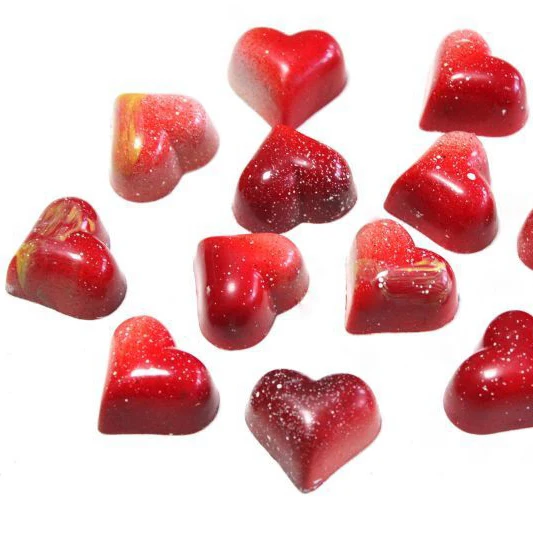 

Clear Loving Heart Shaped Shape PC Food Candy Polycarbonate Chocolate Mold Mould Tray Pudding Plastic DIY Tools