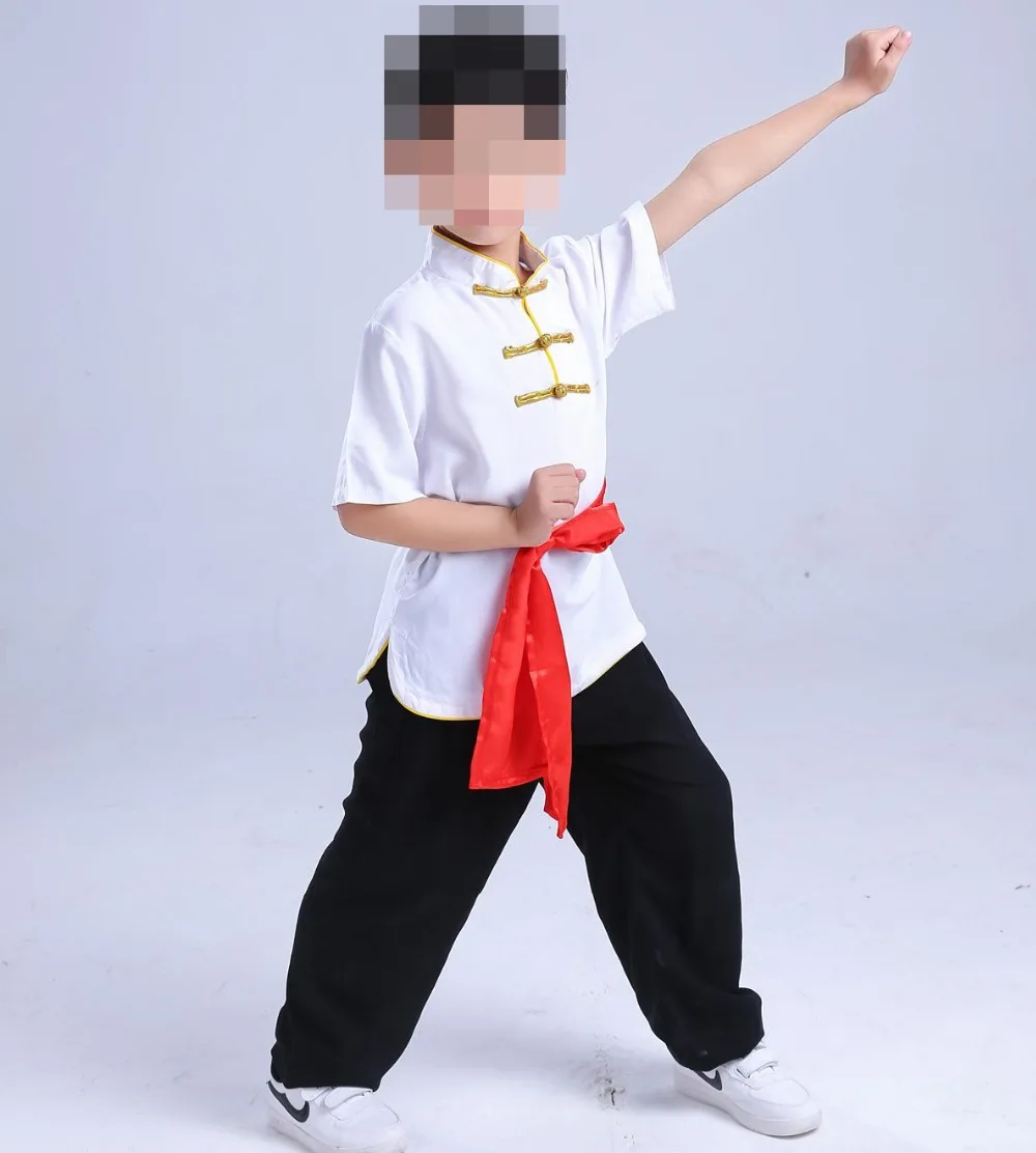 UNISEX pure cotton Children's martial arts clothing short sleeve suits