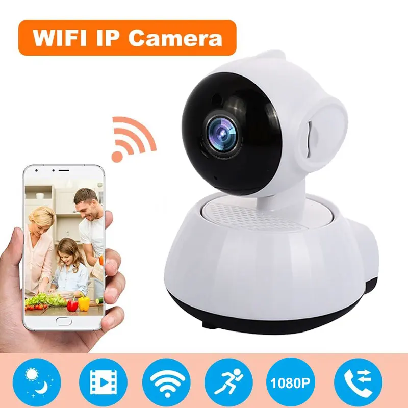 

1080P HD WIFI Camera Mini IP Camera WIFI Videcam Baby Monitor Intelligent Alarm LED Infrared Night 128GB TF Card