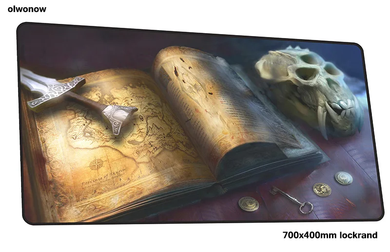 Коврик для мыши skyrim 700x400x3 мм с обработанным краем игровой коврик для геймера Толстая игровая компьютерная настольная клавиатура со встроенной мышью большие игровые коврики - Цвет: Size 700x400x3mm