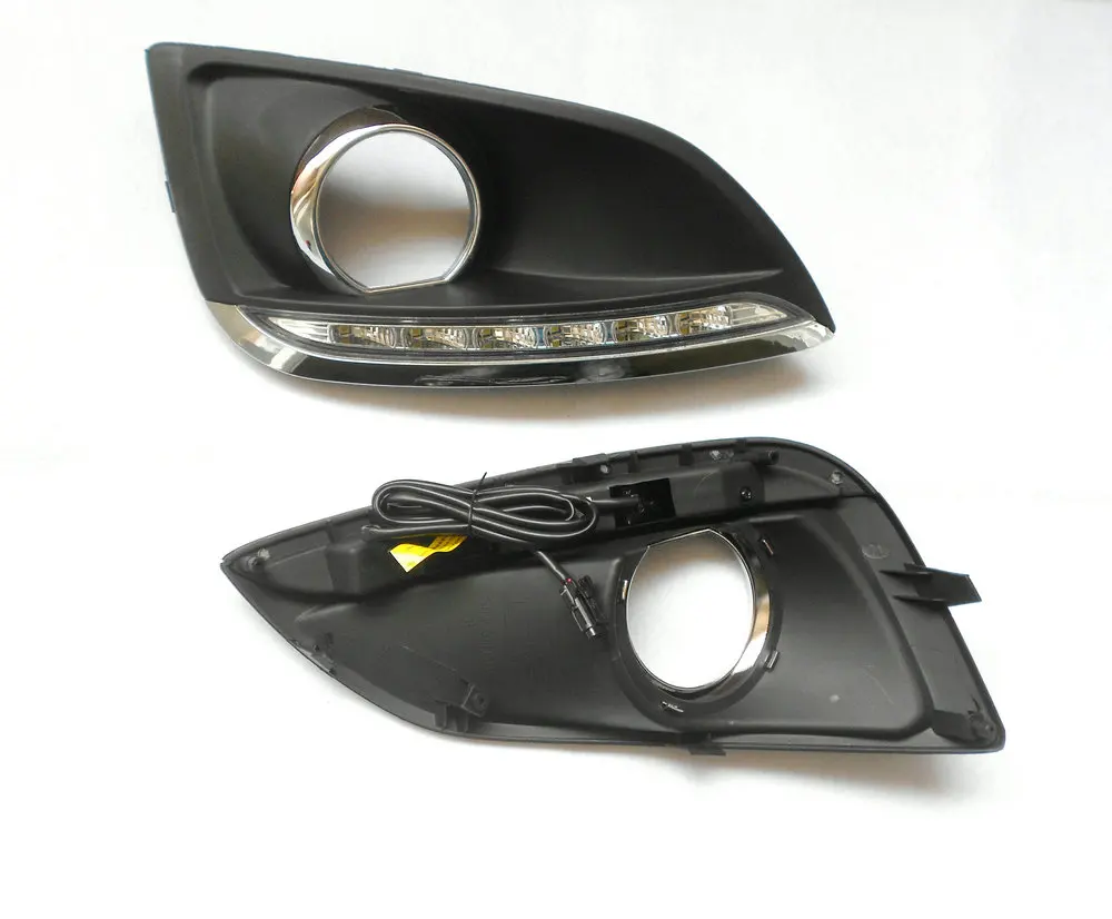 Светодиодный светильник s для hyundai IX35 ix 35 2010 2011 2012 2013 автомобильный-Стайлинг светодиодный DRL Дневной ходовой светильник водонепроницаемый жгут проводов