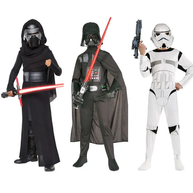 

Kylo Ren storm trooper Darth Vade Jedi Force Awaken kids boys costume mask Gift