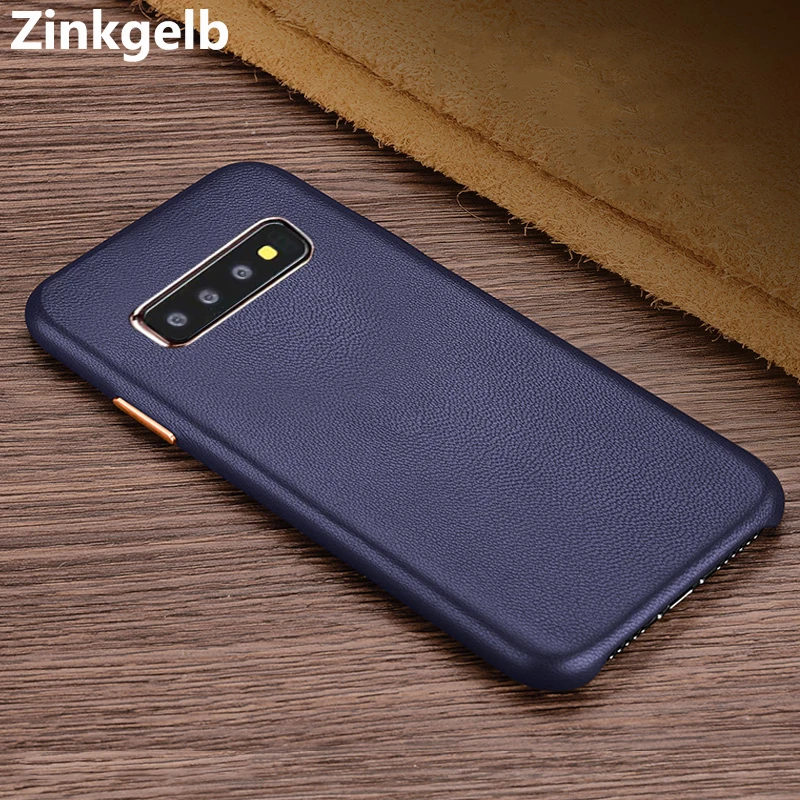 

For Samsung S10 Plus Case Cover Luxury Slim Soft Genuine Sheepskin Leather Shockproof Phone Case for Samsung S10 S10E Back Cover