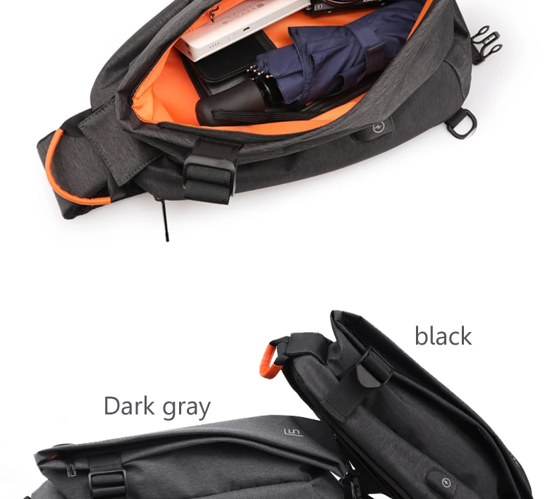 Новая мужская водонепроницаемая нагрудная сумка FYUZE для мужчин, сумка через плечо, Сумка с зарядкой через USB, Повседневная сумка для ракетки, Летняя короткая сумка с карманом для поездок