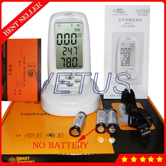 

AR820 Digital Formaldehyde Detector Air Quality Monitor Thermometer Hygrometer Gas Detector Gas leak tester