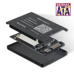 MSATA SSD до 2,5 дюймов SATA3 HDD SSD конвертерная плата адаптера с 7 мм толщиной защитный чехол