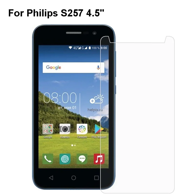 

Tempered Glass For Philips S257 Steel Film Front Protective Replacemant Part For Philips S395 Glass Screen Protector Phone Film