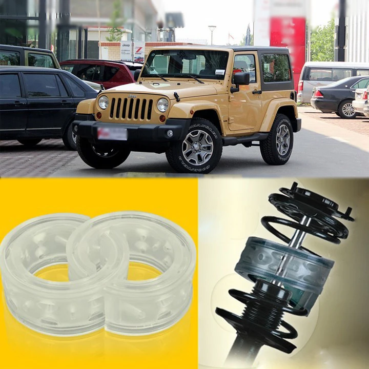 Amortiguador de suspensión delantero y trasero para Jeep Wrangler,  amortiguador de muelle, 2 uds.|spring bumper|suspension cushionscushion  buffer - AliExpress