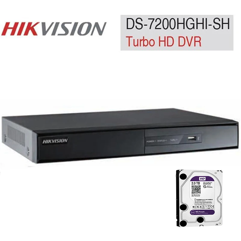 DVR HD TVI 4 8 16CH DS 7204 7208 7216HGHI SH H 264 Dual stream Turbo