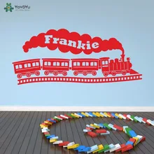 YOYOYU Decalque Da Parede Do Vinil Art Home Decor Sticker nome Personalizado DIY Trem Qualquer Nome Adesivo de Parede Removível Cartaz Mural YO485