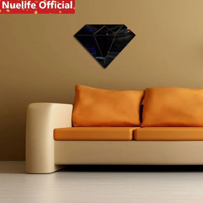 30x21 سنتيمتر الماس مزيج تصميم الاكريليك ملصقات للمرايا المعيشة غرفة الاطفال غرفة نوم مكتب التلفزيون أريكة ملصقات حائط الخلفية