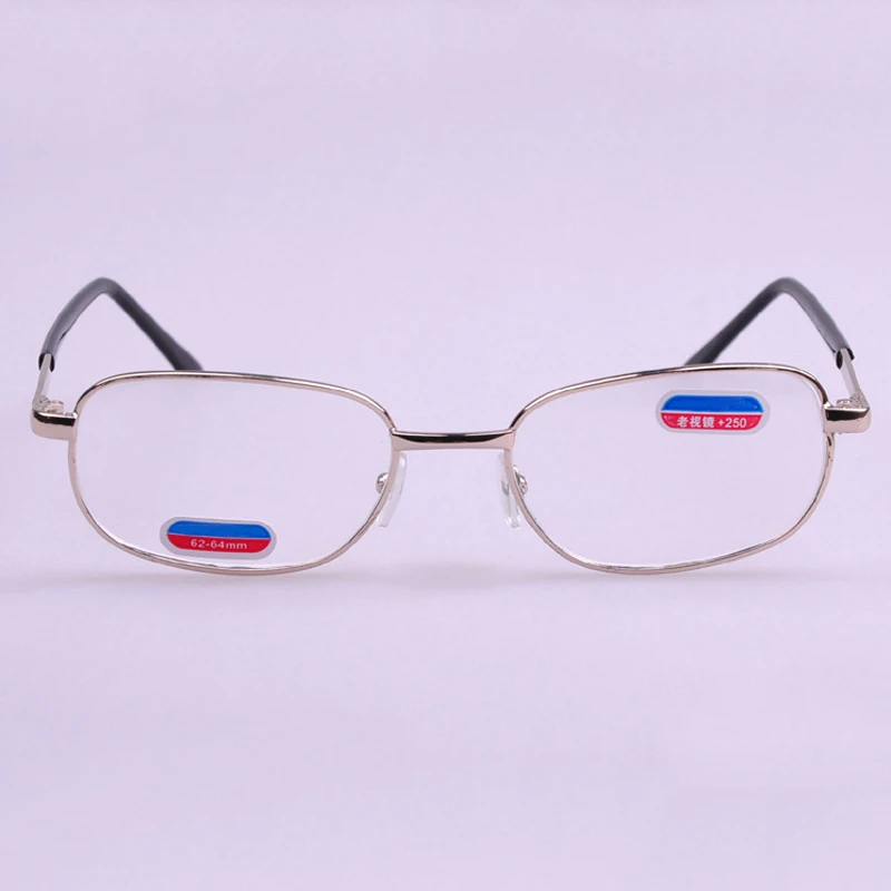 

2017 New Square Reading Glasses Metal Frame Optical Glass Presbyopic Eyewear Glasses 075
