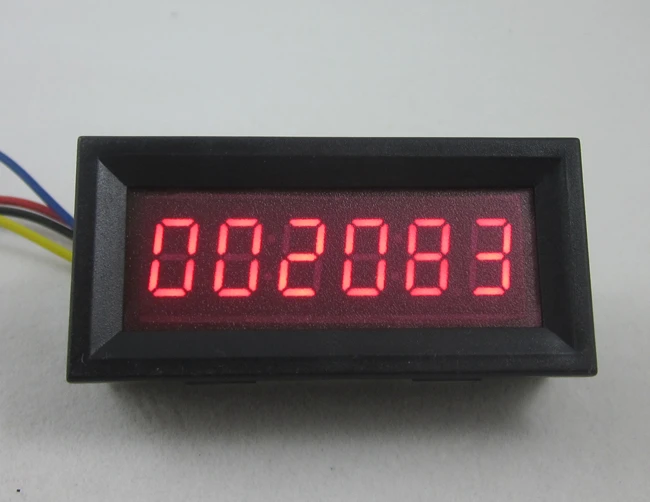 Red LED Motor Tachometer Speed Measure Meter panel with Ratio 5-9999 RPM display Red LED Motor Tachometer Speed Measure Meter panel with Ratio 5-9999 RPM display