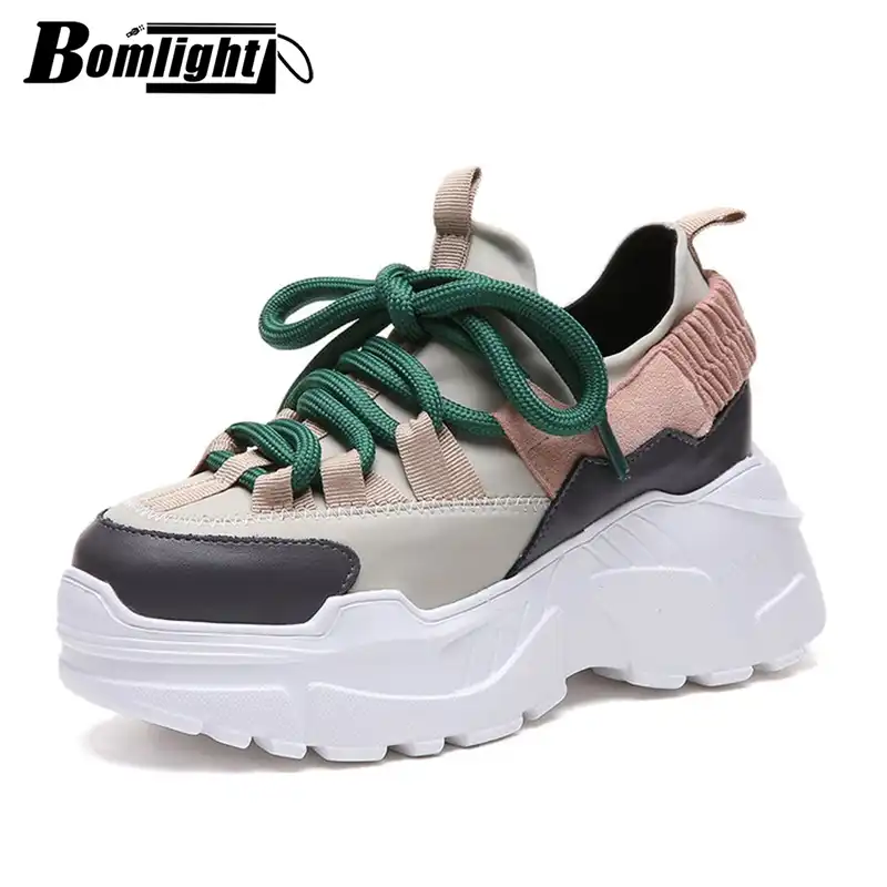 thick soled trainers womens