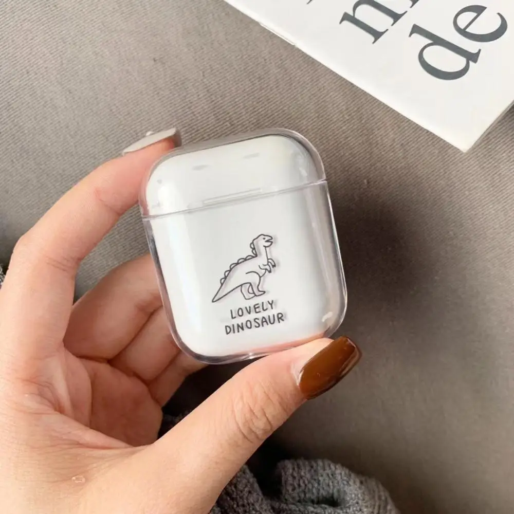Hard PC Transparent Case Cover for AirPods 1 2 Lovely Cartoon Wireless Earphone Charging Box Cover Bag for Apple AirPods Gifts