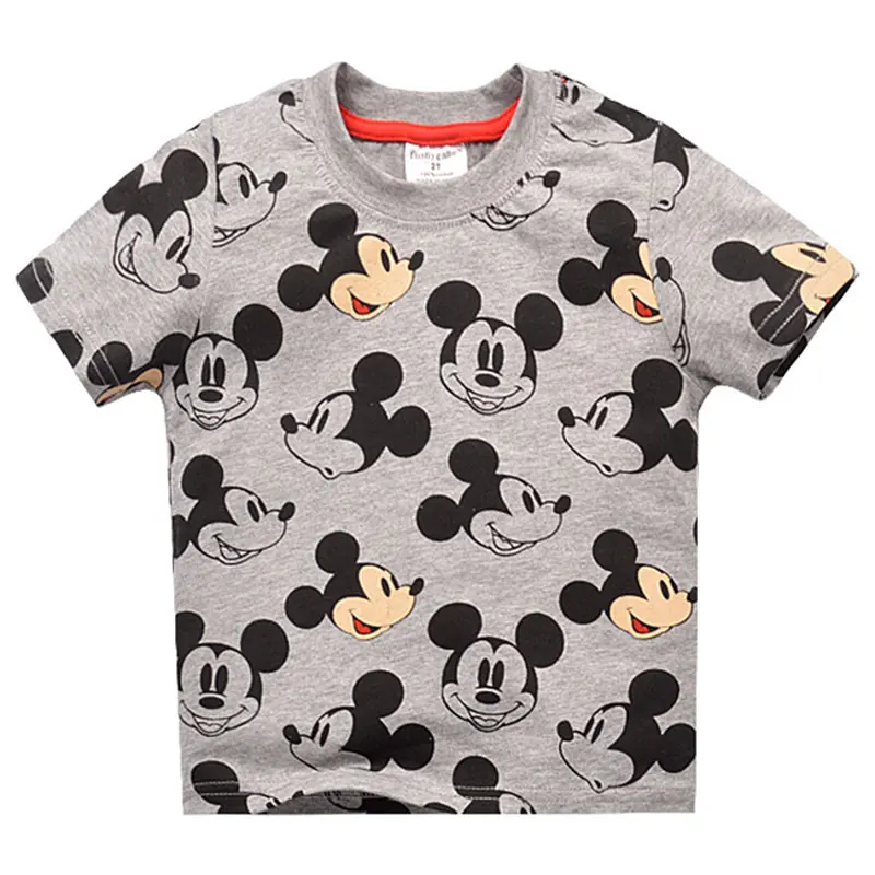 

2019 Summer Boys Mickey Mouse Short Sleeve T Shirts Children Cartoon Baby Boys Tee Shirt Cotton Casual Tops For Kids Clothing