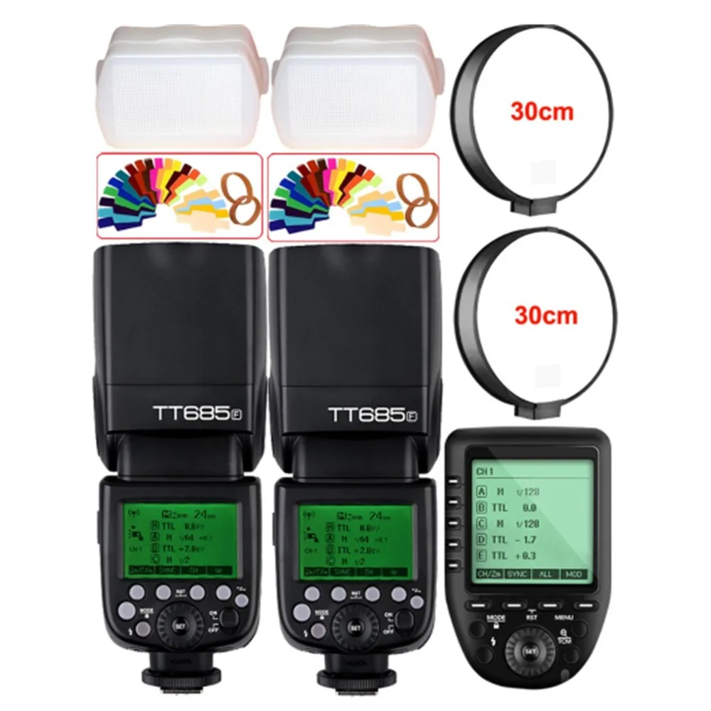 

2X TT685F 2.4G HSS 1/8000s TTL Camera Flash + XPro-F TTL Trigger for Fuji X-Pro2 X-Pro1 X-T20 X-T10 X-T2 X-T1 X100F X100T X-E3