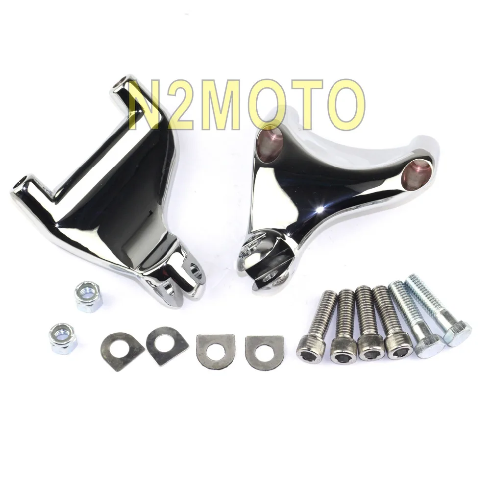 Motorcycles Passenger Footpeg Mount Adjustable Peg Clamp For Harley