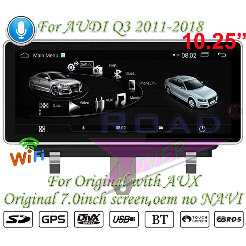 Roadlover Android 7 1 Автомобильная магнитола 2 Din радио для Audi Q3 2011 2012 2013 2014 2015 2016 2017 2018