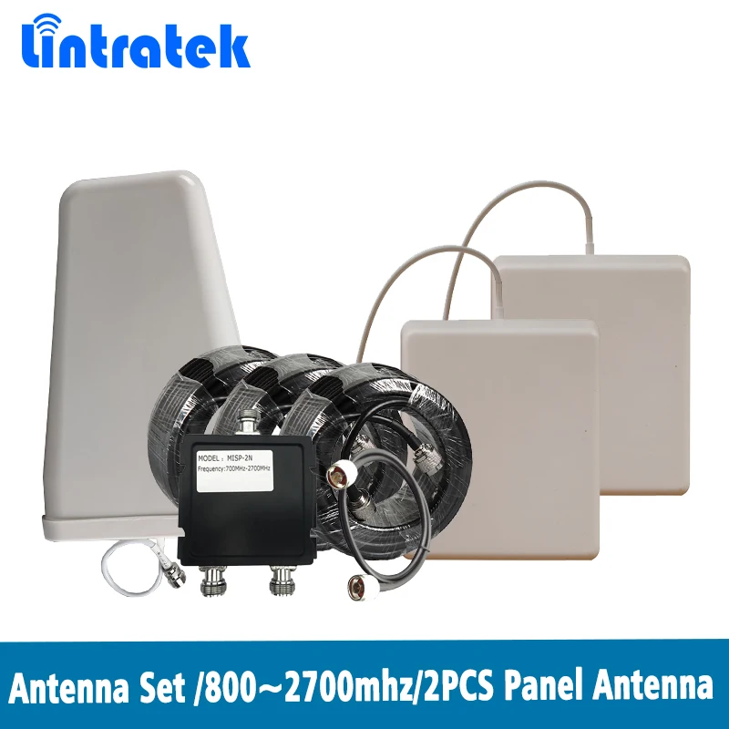 Log periodic Outdoor Antenna+2 pcs Panel Indoor Antenna+5m