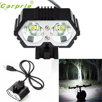 

Super 6000LM 2 X CREE XM-L T6 LED USB Waterproof Lamp Bike Bicycle Headlight Dropshipping