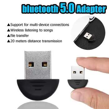 

LEORY Mini USB Portable bluetooth 5.0 Audio Transmitter Receiver Adapter For Tablet Computer cellphone TV PC Car Speaker