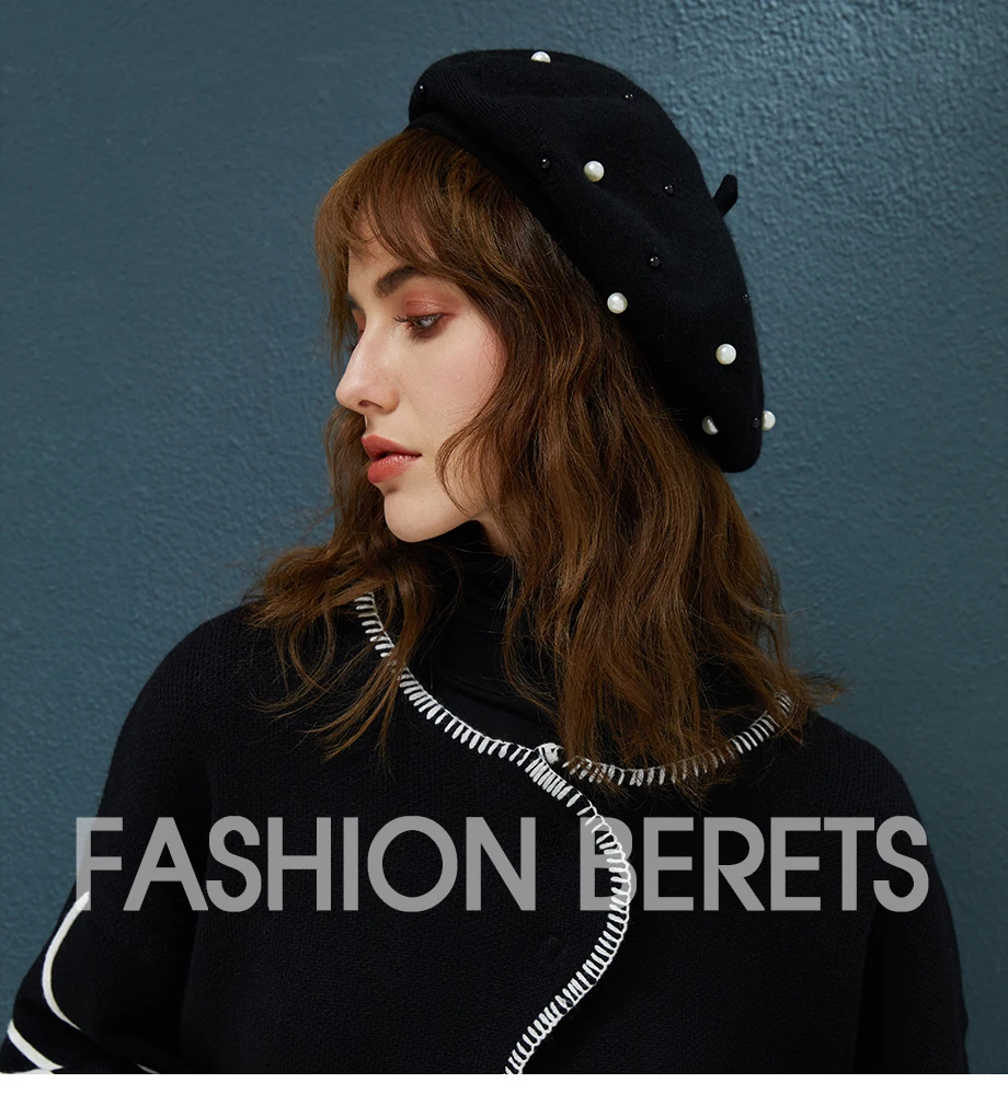 MOSNOW 2018 Women Berets Hat Female Pearl Decoration Brand High Quality Caps Fashion Accessory Winter Hats New Headwear Beret2 (1)