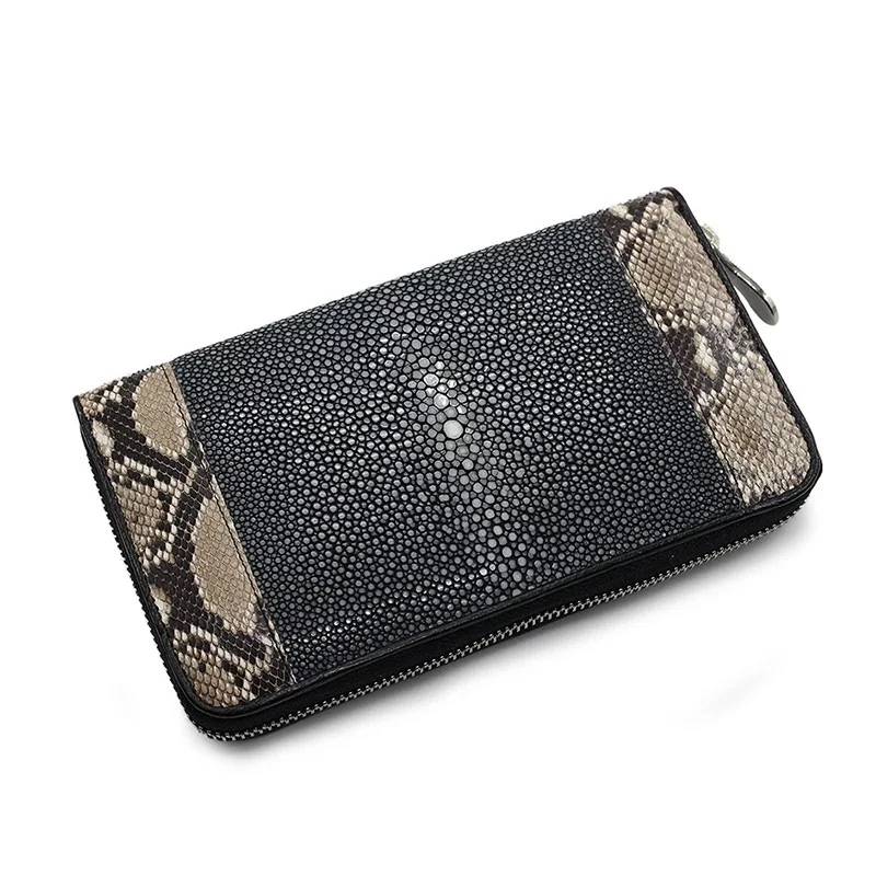 Женский кошелек из натуральной кожи питона Длинный клатч кожи|wallet clutch purse|clutch