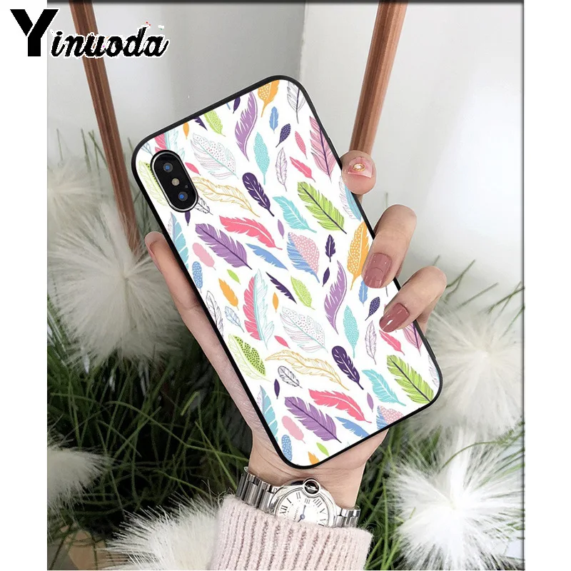 Lovely colorful swan feathers