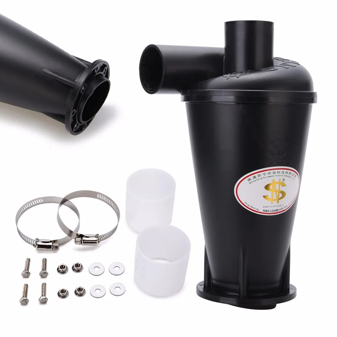 1pc Industrial Cyclone Filter Dust Collector For Vacuums Dust Extractor Separator CNC Machining Woodworking 115 320mm
