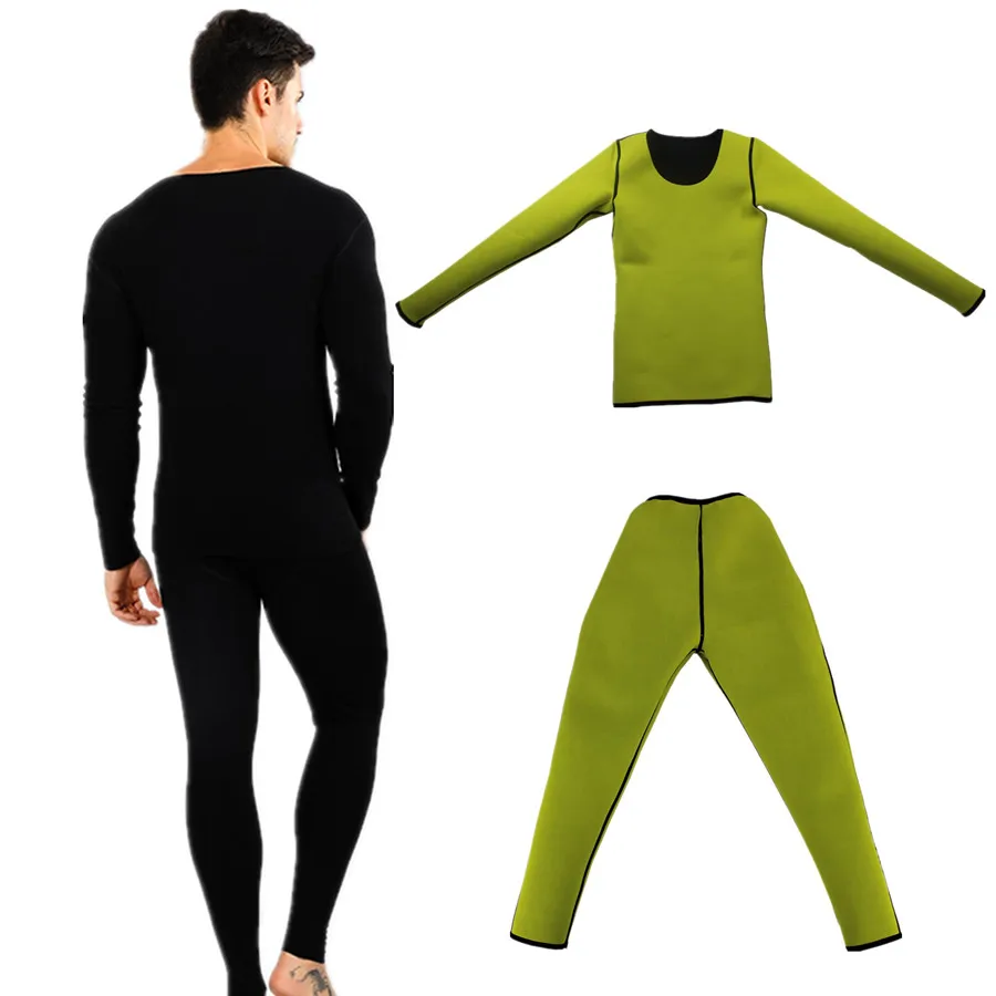 Body Shapers Long Sleeve Pants Men Neoprene Sweat Sauna font b Weight b font font b