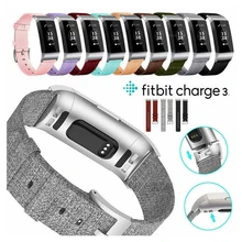 Аксессуары для наручных часов для Fitbit Charge 3, Военный нейлоновый ремешок для наручных часов, прочный, модный пуленепробиваемый ремешок для часов