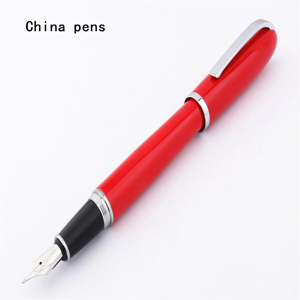 Высокое качество тяжелые ручки Baoer 516 черный красный цвет Бизнес Офис Средний Перьевая ручка новинка