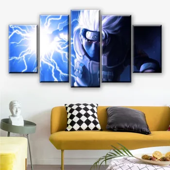 Póster de Anime de 5 piezas, cuadro de Naruto, Mural Obrazy, Cuadros decoración Dormitorio, carteles e impresiones
