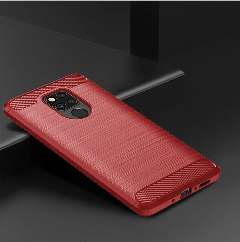 For Huawei Mate 20 Lite Case Armor Carbon Fiber Brushed Soft Cover For Huawei Mate 20 Pro X Mate20 ShockProof Phone Cases Shell (6)