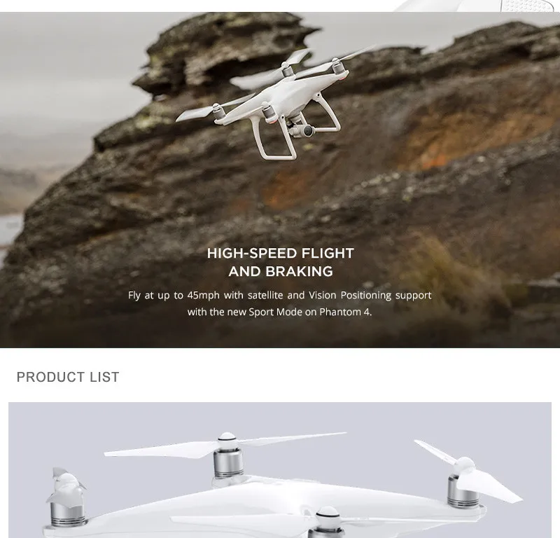 DJI Phantom 4 Quadcopter With 4K Camera And 3 Axis Gimbal For Drones Photographer PK DJII Phantom 3 Professional Mavic Pro