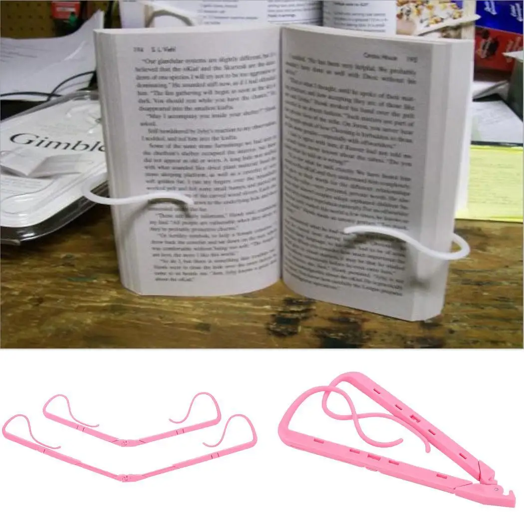 

Handsfree Portable Creative Reading Clip Travel Exercise, Park, Casual Foldable up to 40mm Book Holder