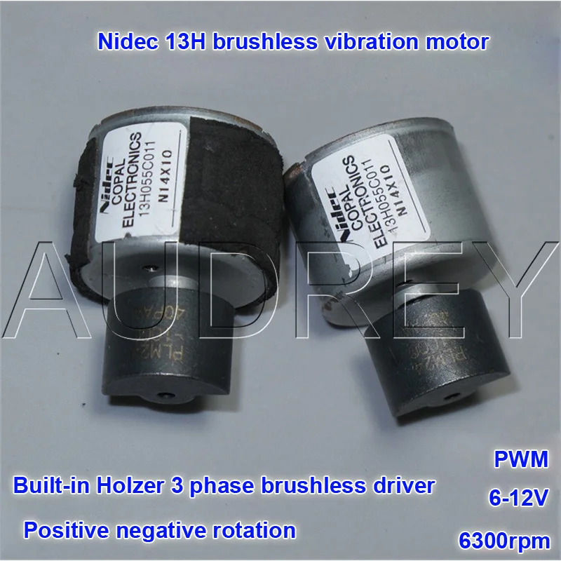 

Micro Nidec 13H brushless vibration BLDC motor PWM speed regulation Positive negative rotation 6-12V low noise 6300rpm
