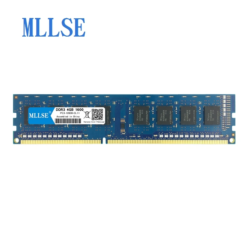 Mllse ПК DIMM Ram DDR3 1G 2G 4G 8GB 1066mhz 1333mhz 1600mhz 1,5 V память для настольного компьютера PC3-12800S 240pin без ECC память компьютера