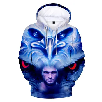 

3D Khabib Nurmagomedov Hoodies Sweatshirt Boy/Girl Fall Winter Harajuku Casual Tops Khabib Nurmagomedov Clothing Print Coat