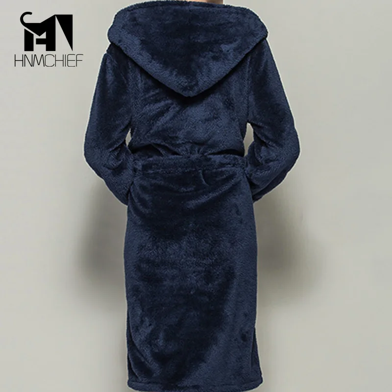 халат мужской махровый пижама халаты мантия 2017 Зима Осень толстые фланелевые