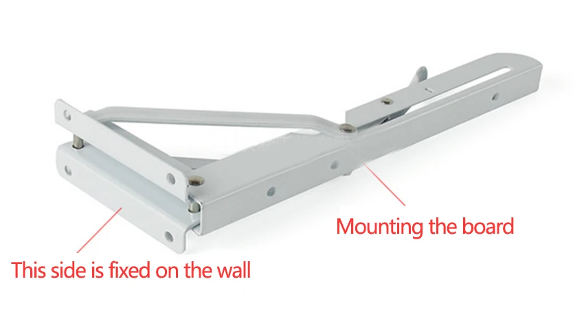 2 шт./компл. белый треугольный складной металлический кронштейн защелку Поддержка Настольный складной кронштейн для полки для дома