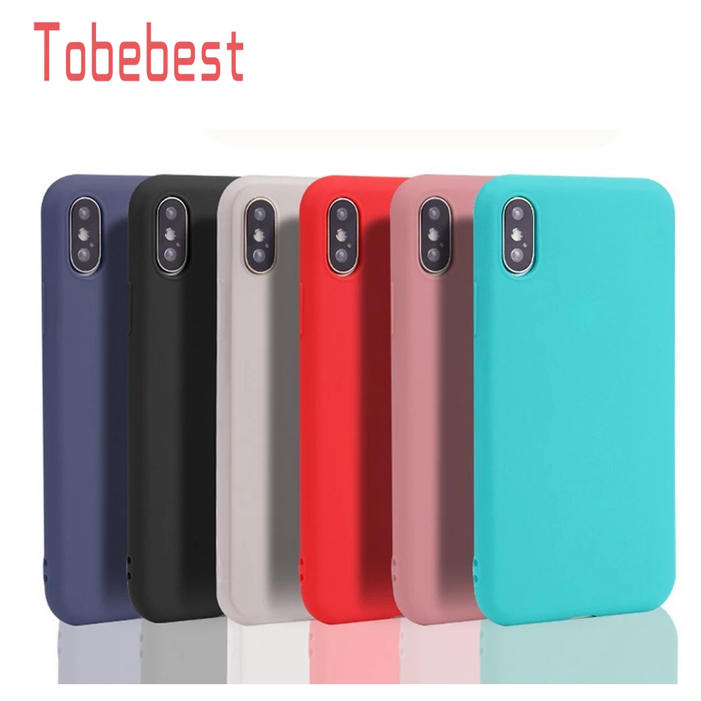 360 Original Candy Color TPU Silicone Case For iphone X 8 7 6 6S 5 5S SE Plus Coque XR XS Frosted Matte Simple Cover |