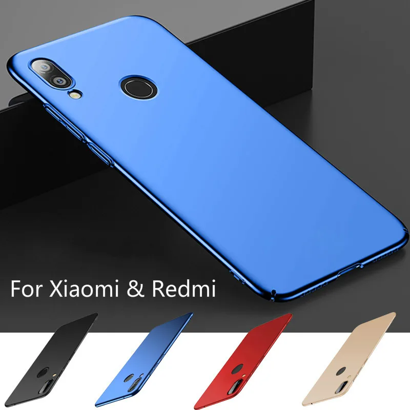 

Matte Hard PC Plastic Case for Xiaomi Mi A2 Lite Redmi 7 Cover On Redmi K20 Note 7 6 5 Pro 4X 5Plus 6A 6Pro Back Phone Case Capa
