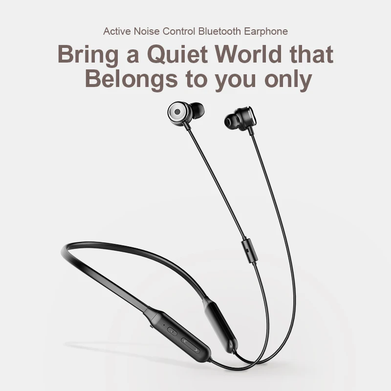 Цена Baseus S15 наушники Bluetooth с активным управлением шумом Беспроводные спортивные наушники, рожденные для создания спокойного мира только вам