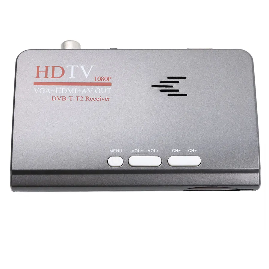 Kebidumei DVB-T DVB-T2 ТВ-тюнер ресивер T/T2 ТВ-приставка VGA AV CVBS 1080P HDMI Цифровой HD спутниковый ресивер для lcd/CRT мониторов